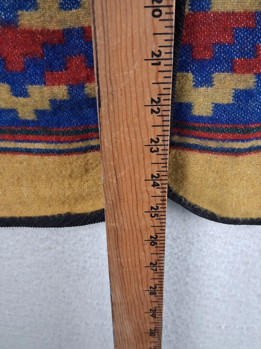 VTG 90s Body Xpressions Women One Size Wool Blend Aztec Southwestern Button Vest